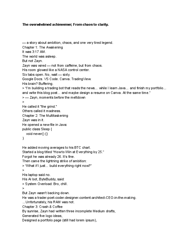 The overwhelmed achievemer; From chaos to clarity.pdf