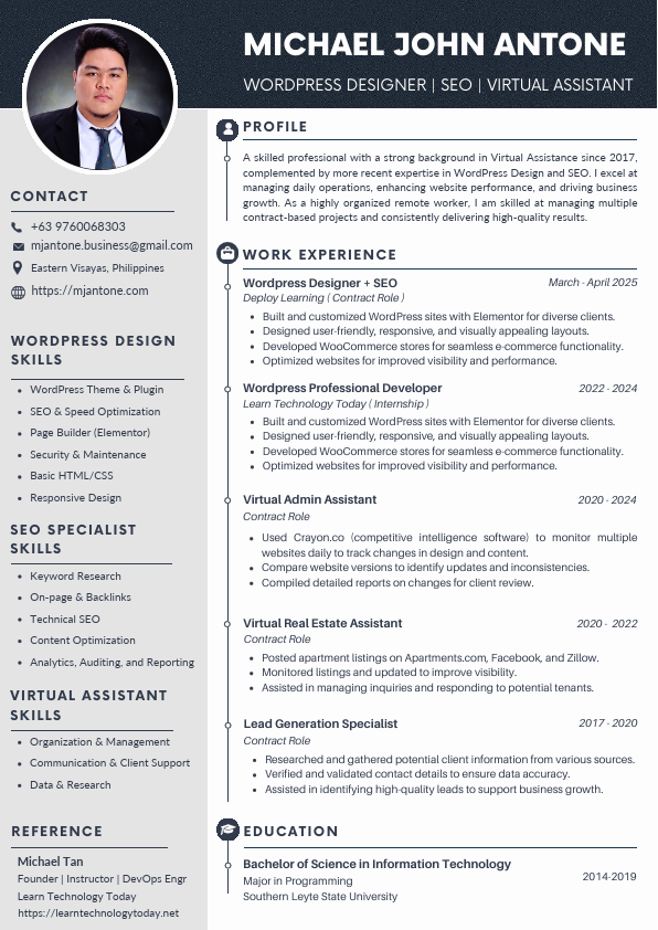 Resume - Michael John Antone - Updated.pdf