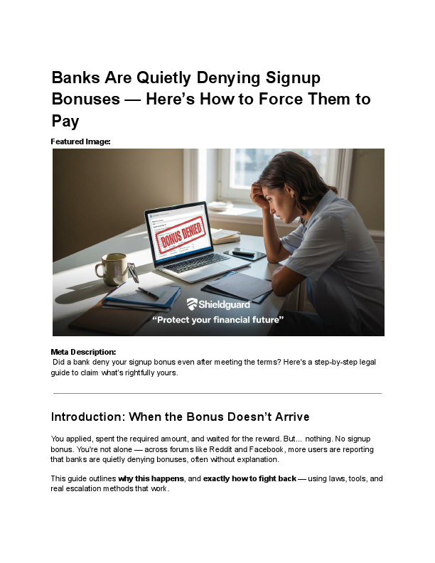 Banks Are Quietly Denying Signup Bonuses — Here’s How to Force Them to Pay.pdf