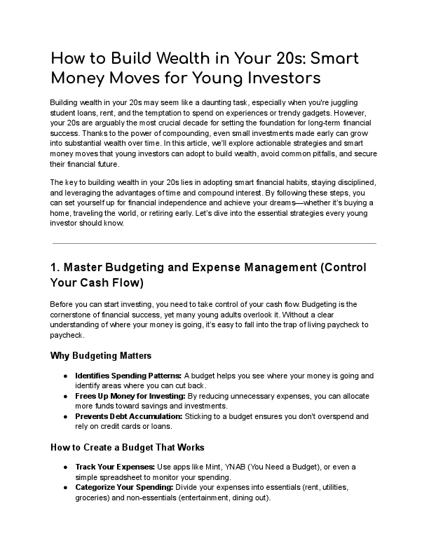 How to Build Wealth in Your 20s_ Smart Money Moves for Young Investors.pdf