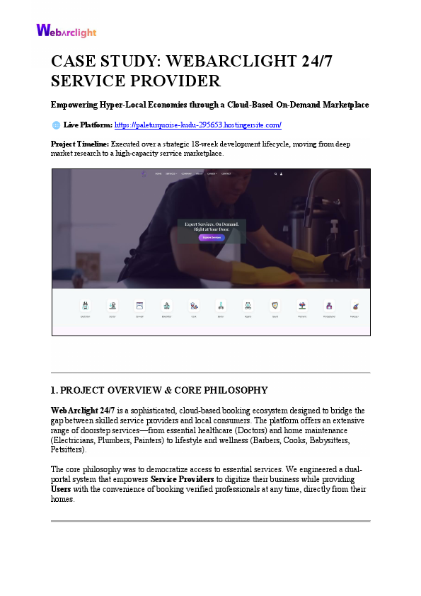CASE STUDY  WEBARCLIGHT 24BY7 SERVICE PROVIDER.pdf