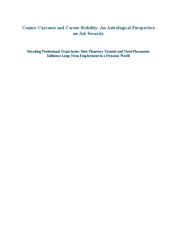 Cosmic Currents and Career Stability An Astrological Perspective on Job Security.pdf