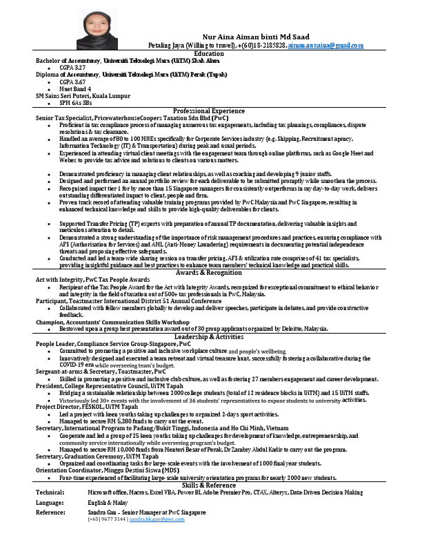 Nur Aina Aiman Binti Md Saad_Resume .pdf