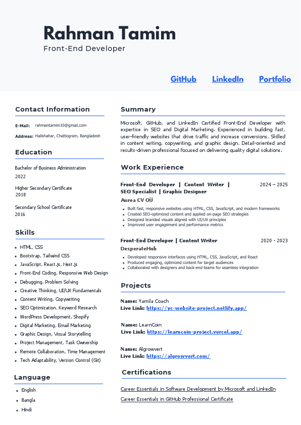 Rahman Tamim Resume - ATS Friendly.pdf