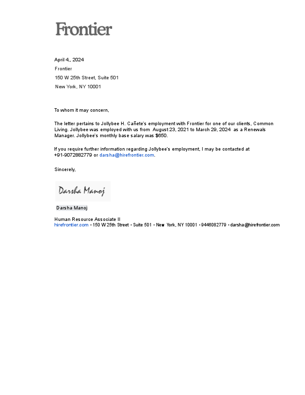 Letter of Employment-Jollybee H. Cañete.pdf