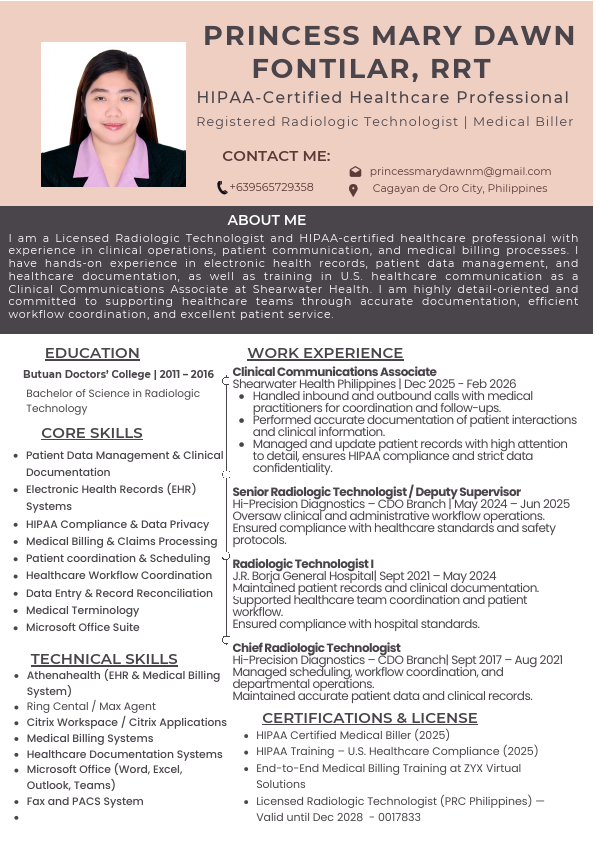 Princess Mary Dawn Fontilar, RRT - CV.pdf