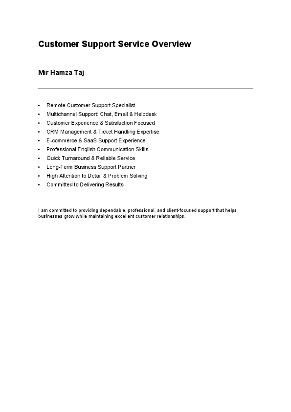 Customer Support Live Chat & Email Support 247 Remote Service Shopify & CRM Expert Customer Service Virtual Assistant Live Chat Support Email Support Technical Support Help Desk Customer (2).pdf