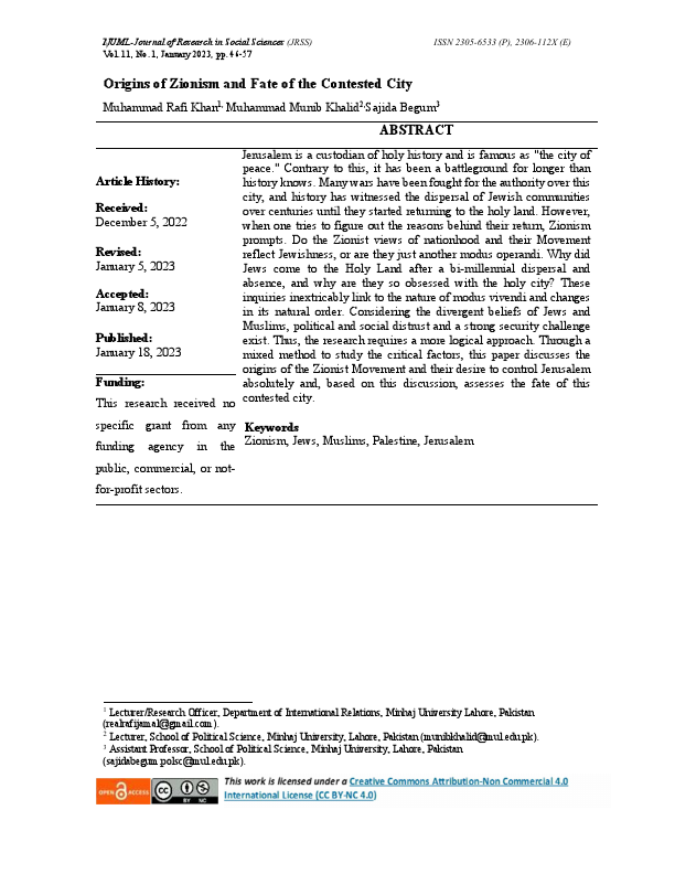 Origins of Zionism and Fate of the Contested City.pdf