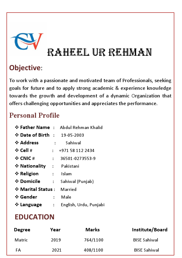 Raheel ur Rehman CV.pdf