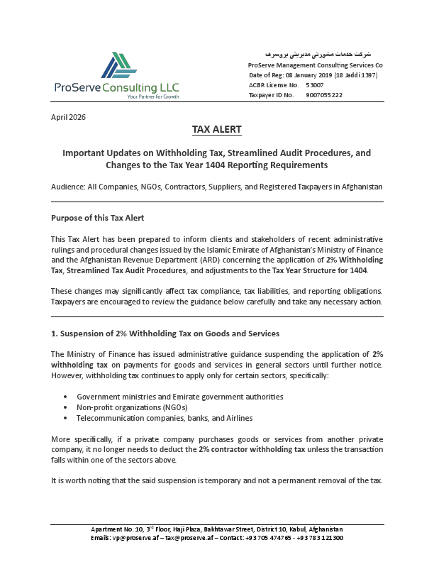 AFGHANISTAN TAX ALERT - Administrative Updates (April 2026).pdf