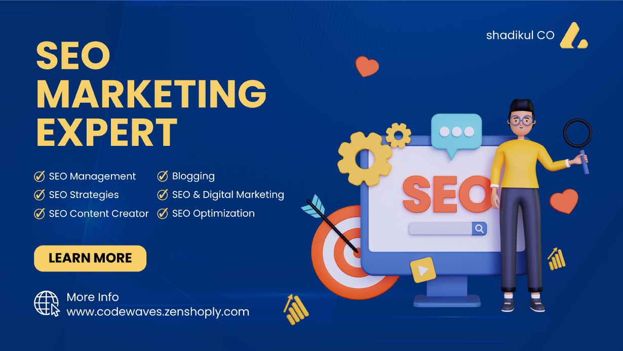 Navy And Yellow Modern SEO Marketing Expert Facebook Cover .pdf