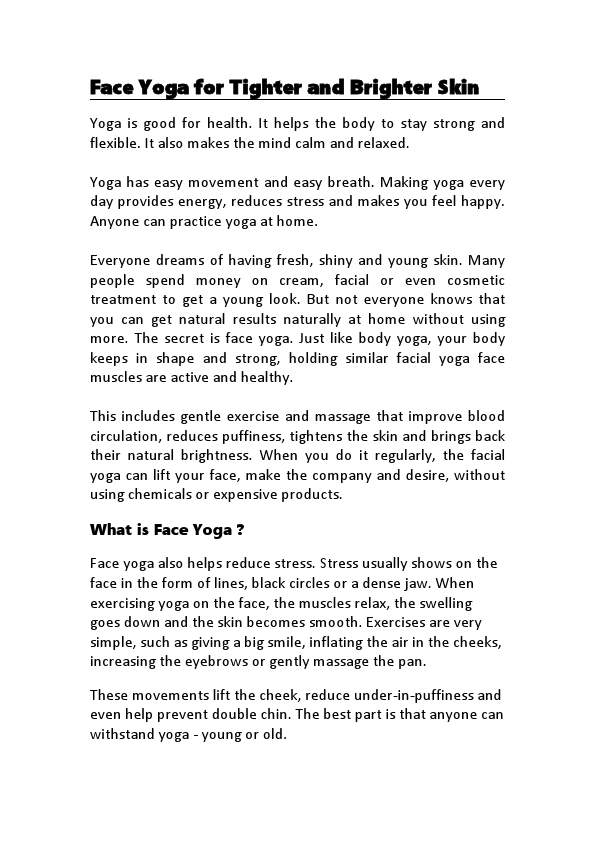 Face Yoga for Tighter and Brighter Skin.docx 1.pdf