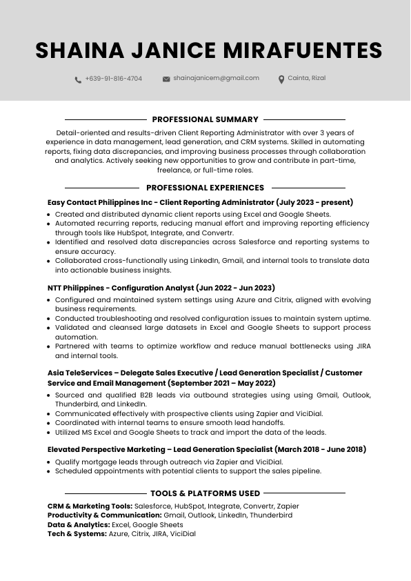 Shaina Janice Mirafuentes - Professional Resume.pdf