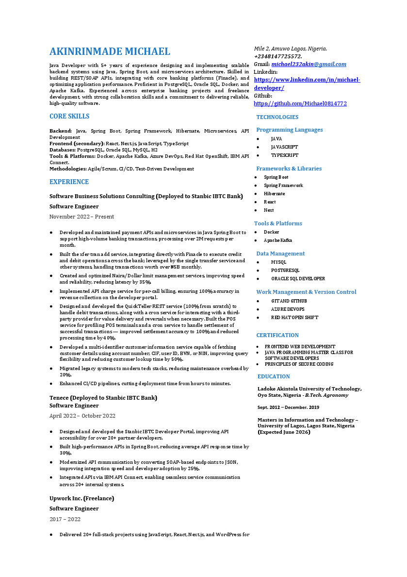 Akinrinmade Michael cv.pdf