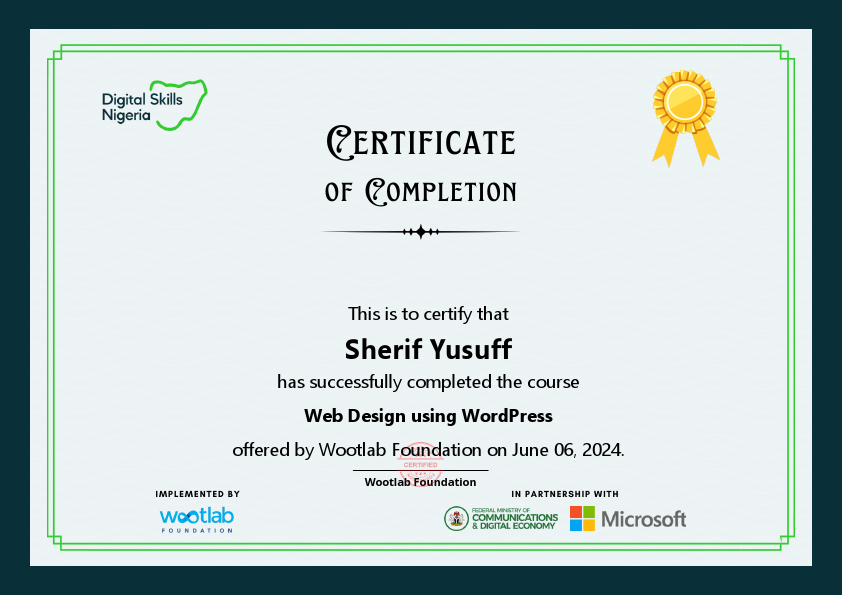 Web design certificate- Wordpress .pdf