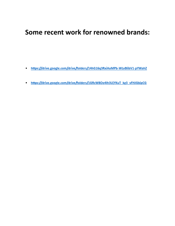 Some recent work for renowned brands.pdf
