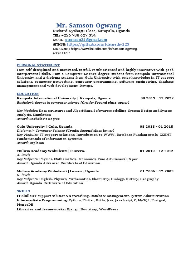 Ogwang Samson CV.pdf