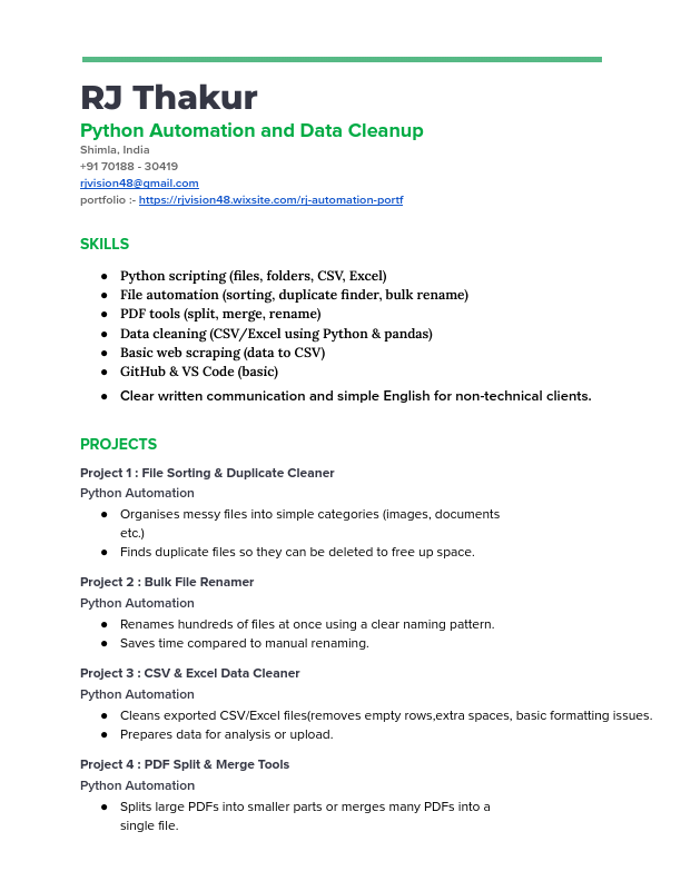 RJ Thakur - Python Automation Resume.pdf