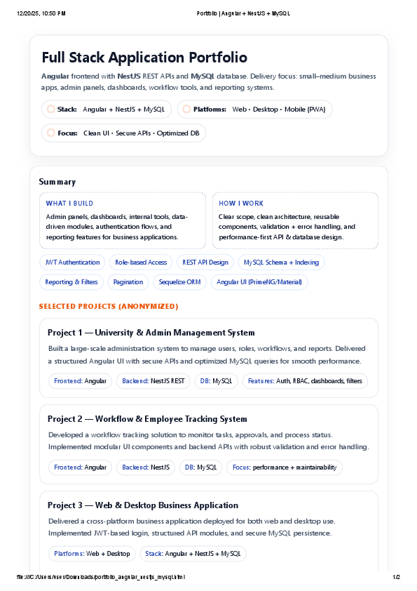 Portfolio _ Angular + NestJS + MySQL.pdf