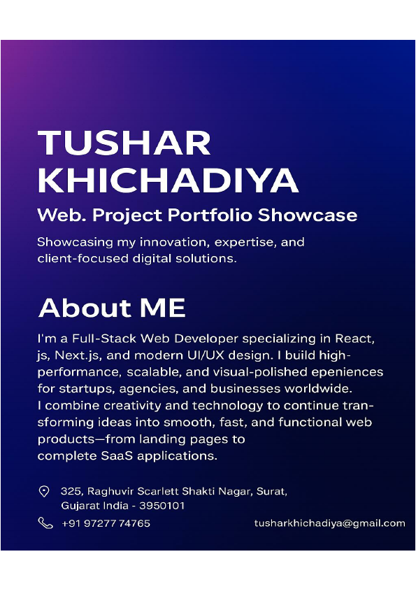 tushar website portfolio.pdf