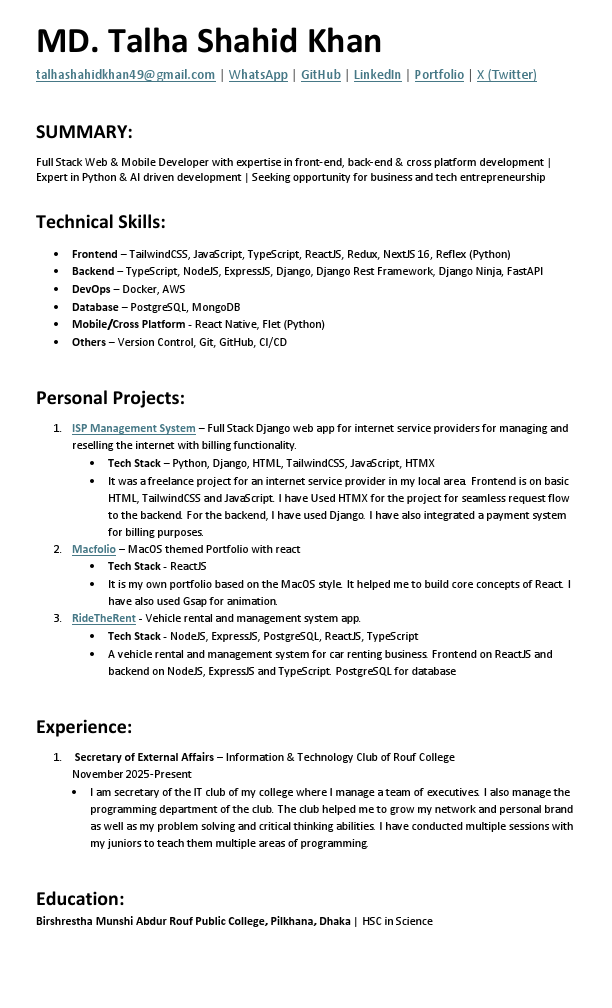 MD. Talha Shahid Khan Resume (Main).pdf