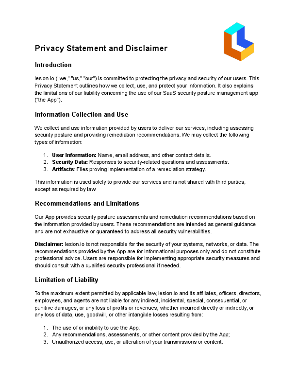 Privacy Statement and Disclaimer.pdf