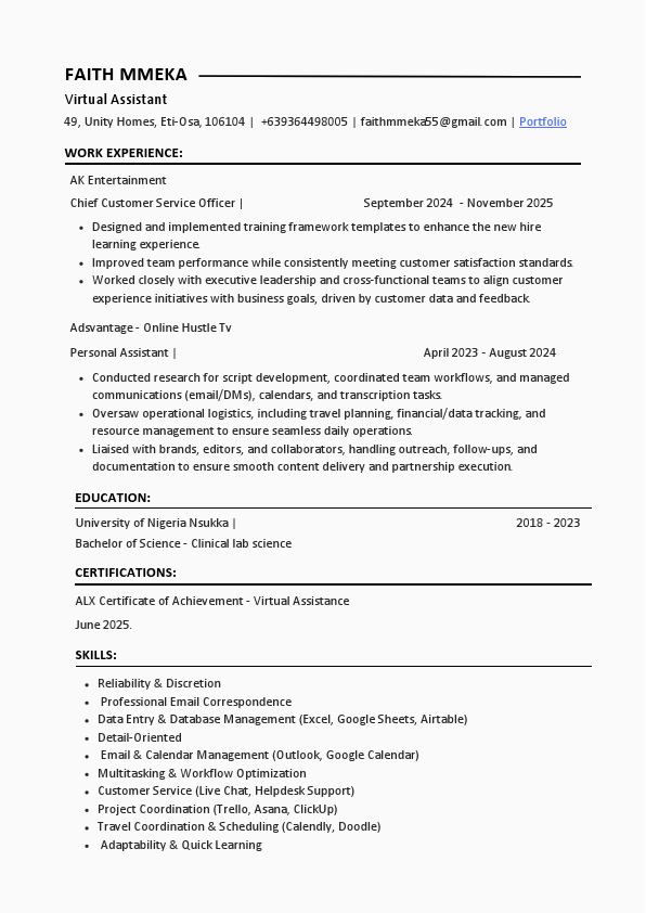 Faith Mmeka- VA resume.pdf