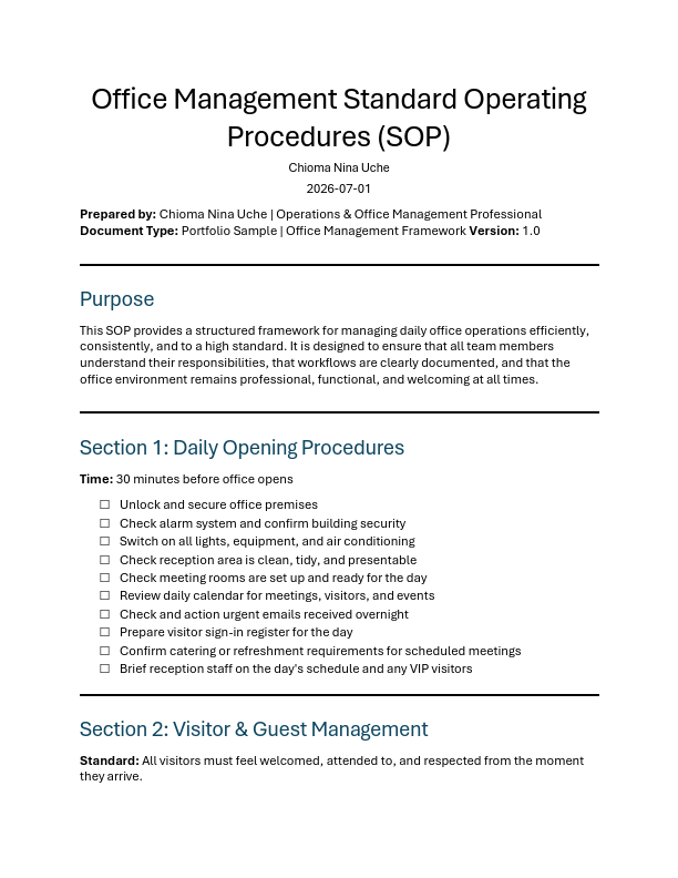 Office Management Standard Operating Procedures (SOP).pdf