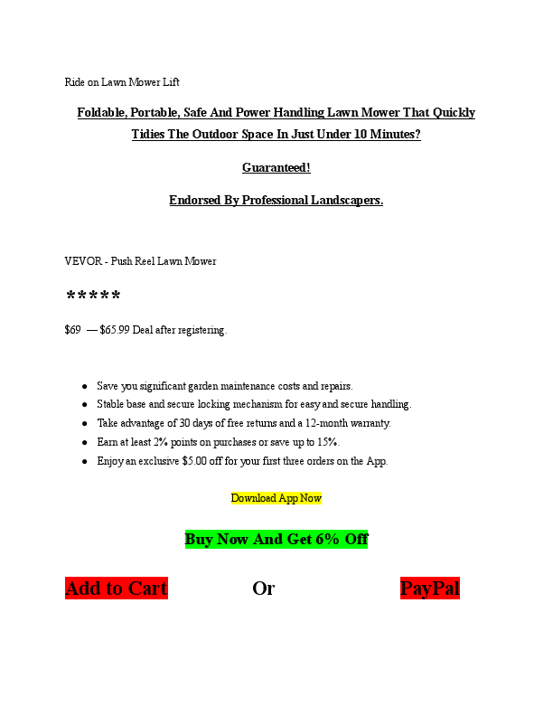 Ride on Lawn Mower Lift.pdf