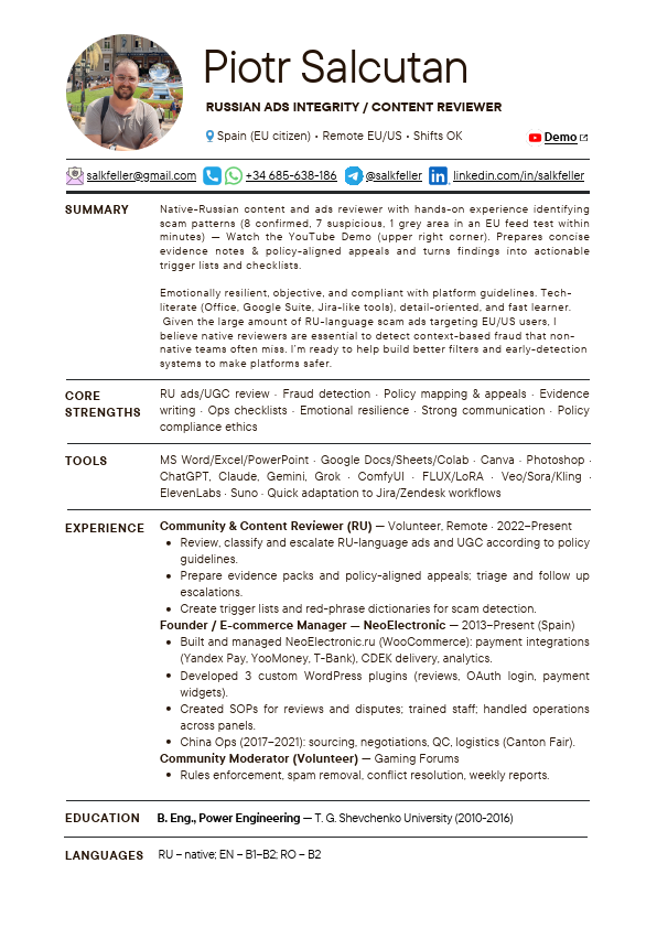 Piotr Salcutan — Content Reviewer CV.pdf