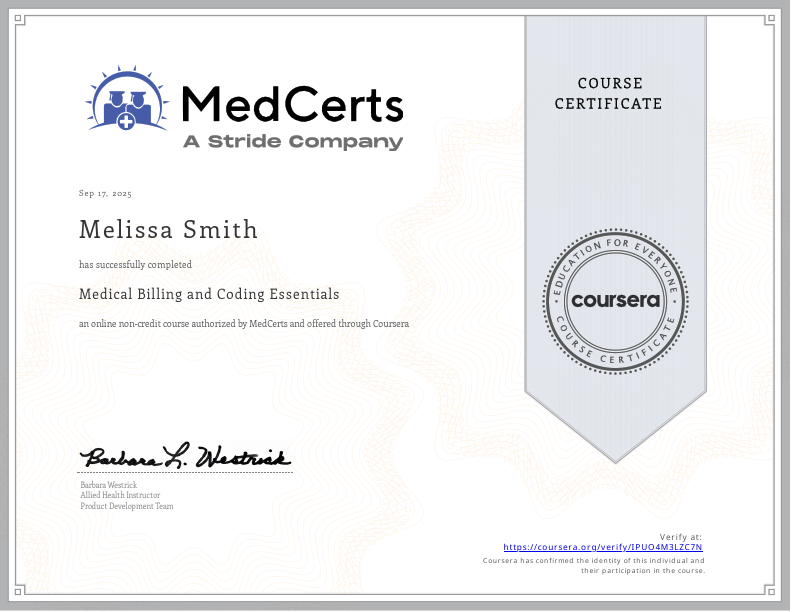 Coursera - Medical Billing & Coding Essentials.pdf