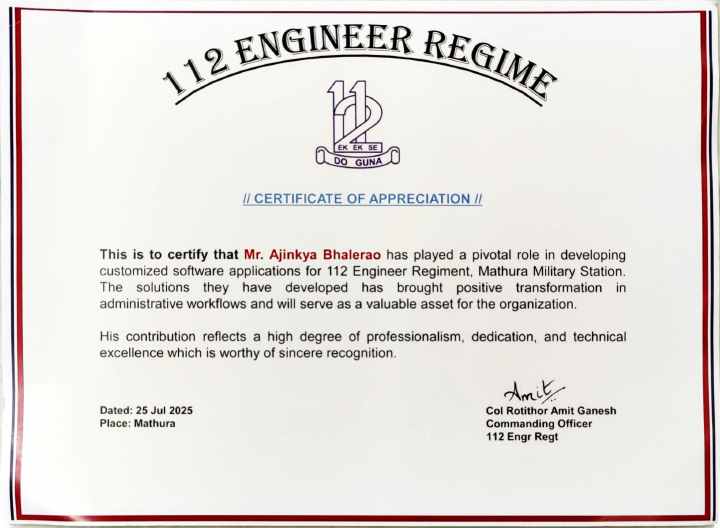 Ajinkya Bhalerao - Army Certificate.pdf