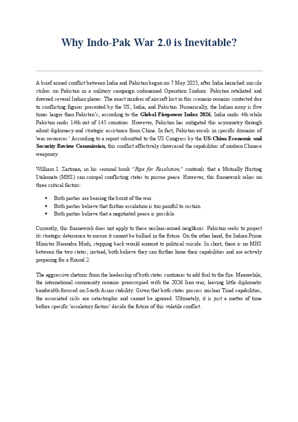 Why Indo-Pak war is inevitable.pdf