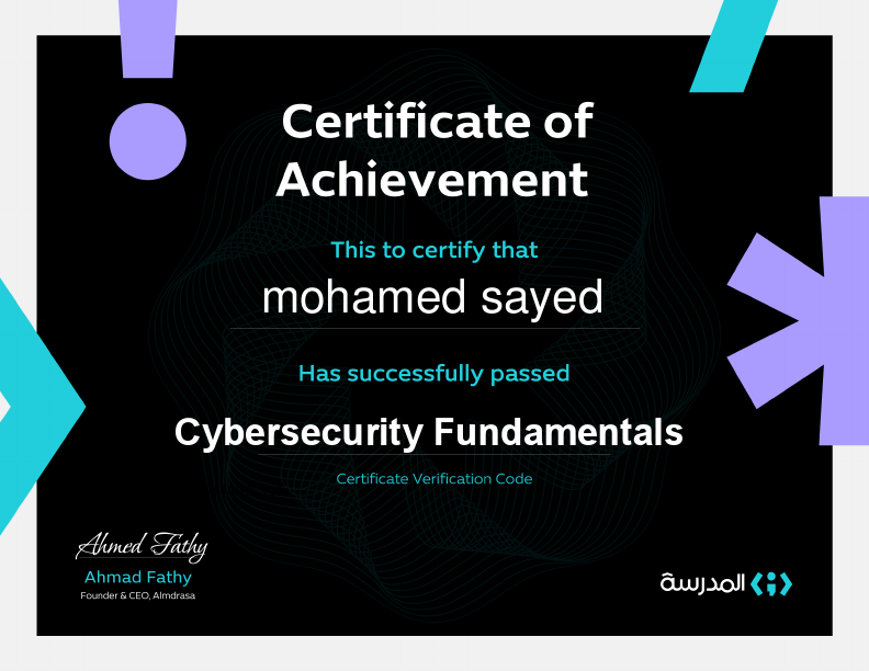 شهادة-أتمام-دورة-اساسيات-الامن-السيبراني_أساسيات-الأمن-السيبراني_mohamed-sayed.pdf