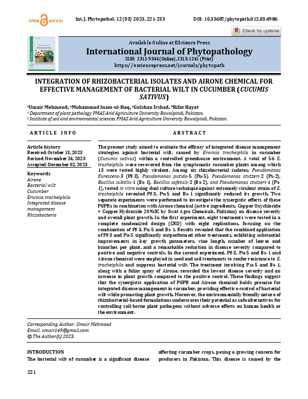 (2023) INTEGRATION OF RHIZOBACTERIAL ISOLATES AND AIRONE CHEMICAL FOR.pdf
