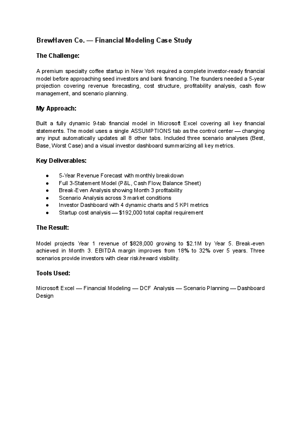 BrewHaven Co. — Financial Modeling Case Study.pdf