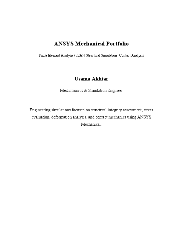 Usama Akhtar ANSYS Portfolio.pdf