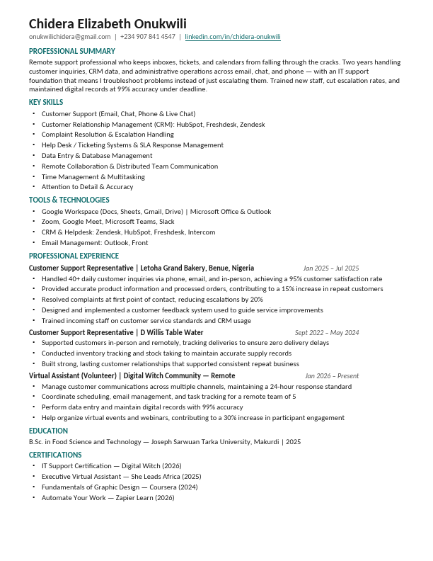 Onukwili C.E Customer Support CV.pdf