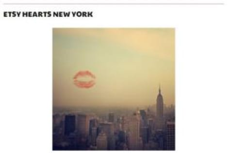 Blog Post:  Etsy Hearts New York