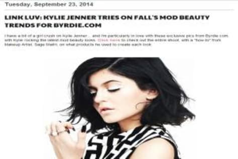 Blog Post:  Kylie Jenner In Fall's Mod Beauty Trends