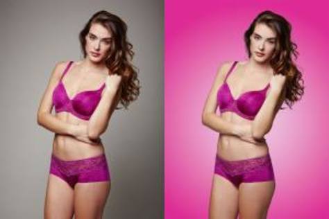 retouch change background