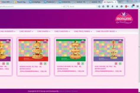 Monginis responsive web application