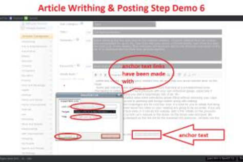 Article writhing