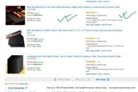 'bbq grill mat'ranked at first page(amazon usa)