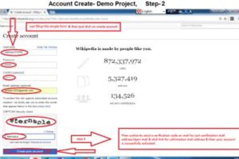 Account create -Demo project