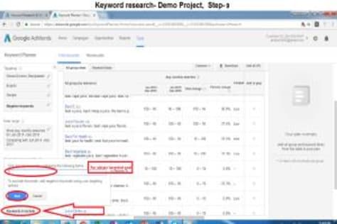 Keyword Research- Demo Project