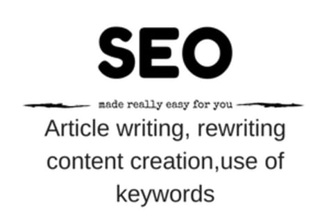 Articles and SEO articles written