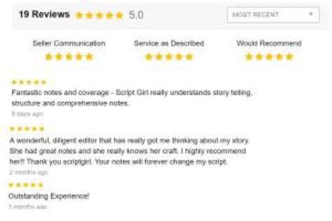 Client reviews