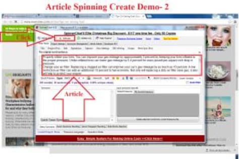 Article Spinning Demo