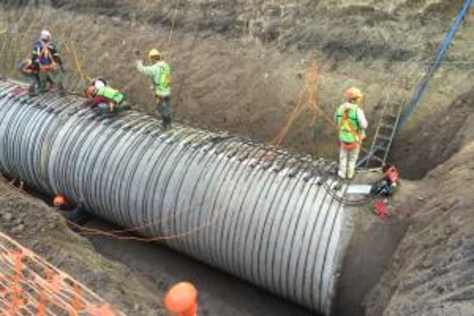 PCCP Structural Repair with hoop tendons